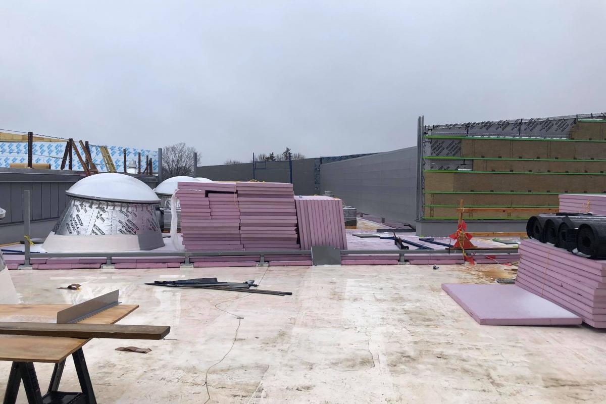 Construction is progressing quickly and smoothly in February 2020