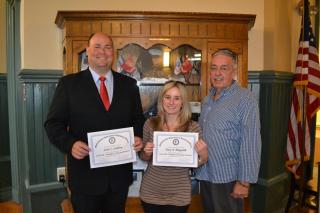 Left to right: Town Manager Scott Crabtree, Assessors Clerk Tracy Mingolelli, and Deputy Assessor Ron Keohan
