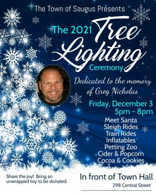2021 Tree Lighting Ceremony Dedicated to the memory of Greg Nickolas 