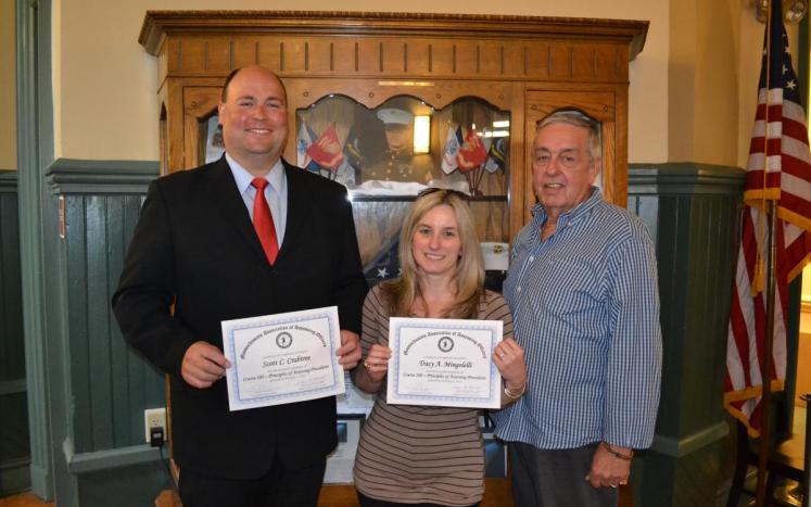 Left to right: Town Manager Scott Crabtree, Assessors Clerk Tracy Mingolelli, and Deputy Assessor Ron Keohan