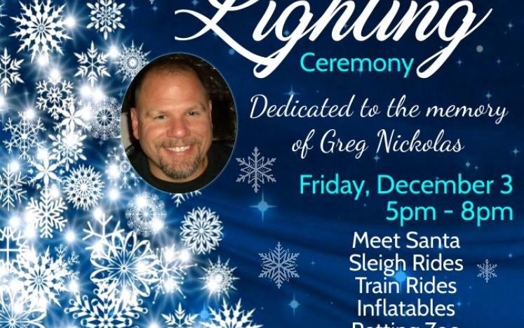 2021 Tree Lighting Ceremony Dedicated to the memory of Greg Nickolas 