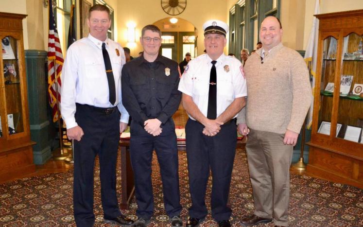 Town Manager Scott Crabtree Announces Promotion of Two Fire Dept. Members 