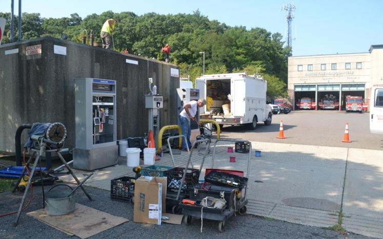 Fuel Dispenser Upgrades Underway at Public Safety Building, DPW 