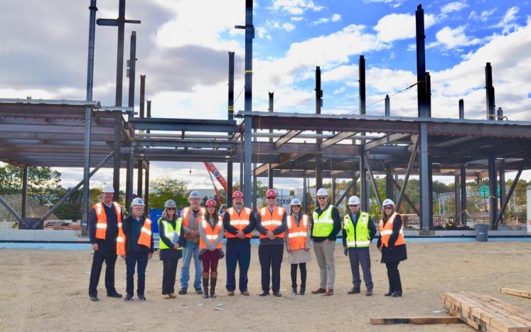 Members of the Building Committee Conduct a Site Visit of the new Middle-High School Site